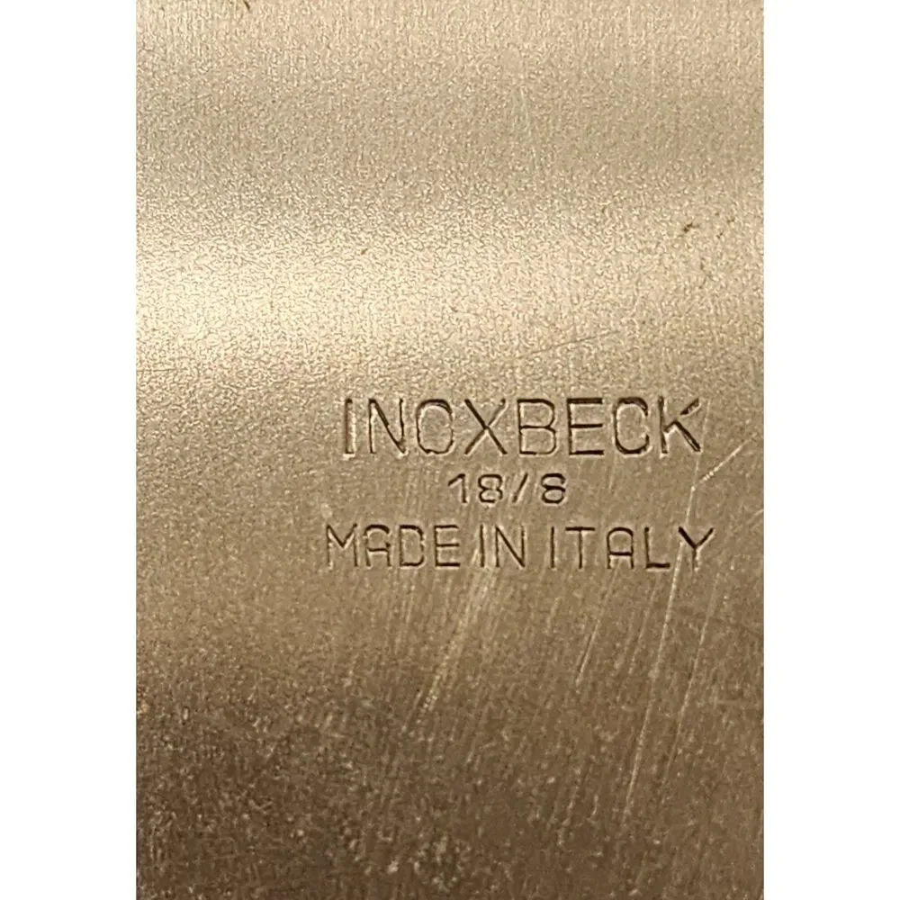 Vintage INOXBECK 18/8 Stainless Steel Oval Serving Tray – Made in Italy